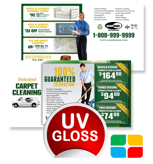 Carpet Cleaning Postcards ca01002 4 x 6 UV Gloss