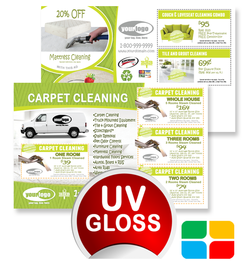 Carpet Cleaning Postcards ca01005 4 x 6 UV Gloss