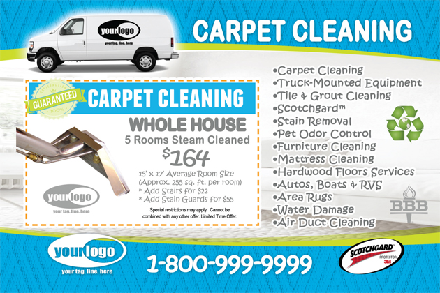 Carpet Cleaning Postcard (4 x 6) #CA01006 Matte Front