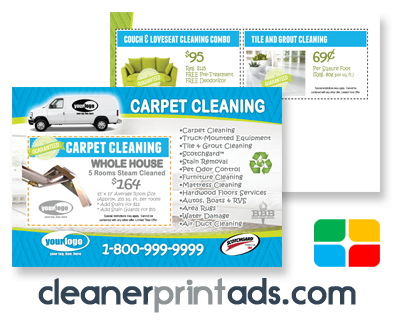 Carpet Cleaning Postcards #CA01006 4 x 6 Matte