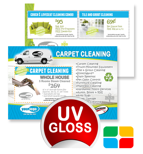 Carpet Cleaning Postcards ca01006 4 x 6 UV Gloss