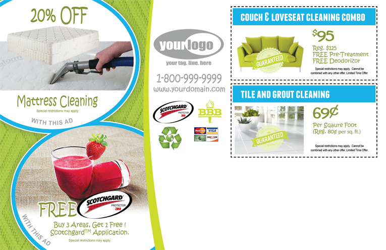 Carpet Cleaning Postcard (8.5 x 5.5) #CA01006 Matte Back