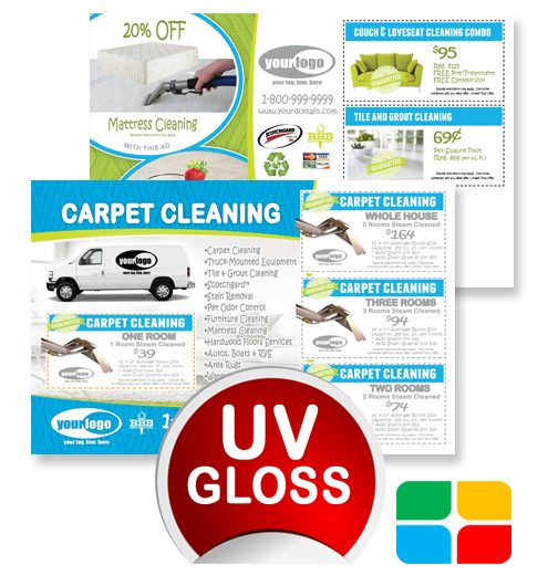 Carpet Cleaning Postcards ca01006 4 x 6 UV Gloss