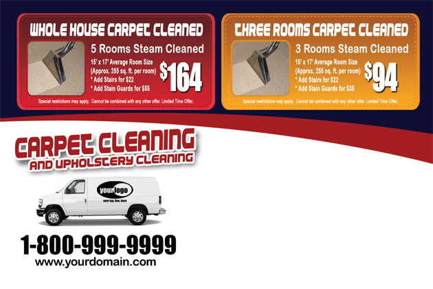 Carpet Cleaning Postcard (4 x 6) #CA01010 Matte Back