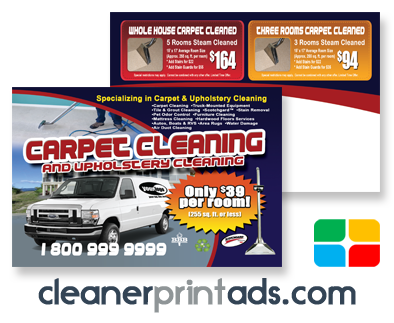 Carpet Cleaning Postcards #CA01010 4 x 6 UV Gloss