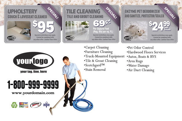 Carpet Cleaning Postcard (4 x 6) #CA01020 Matte Back