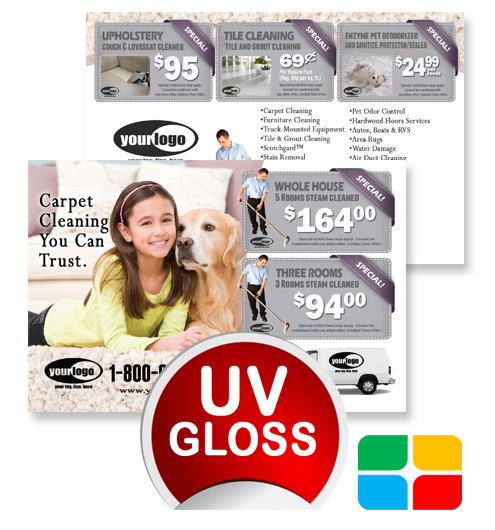 Carpet Cleaning Postcards ca01020 4 x 6 UV Gloss