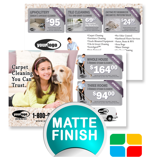 Carpet Cleaning Postcards ca01020 4 x 6 Matte