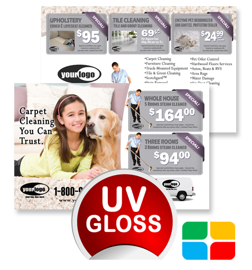 Carpet Cleaning Postcards ca01020 4 x 6 UV Gloss