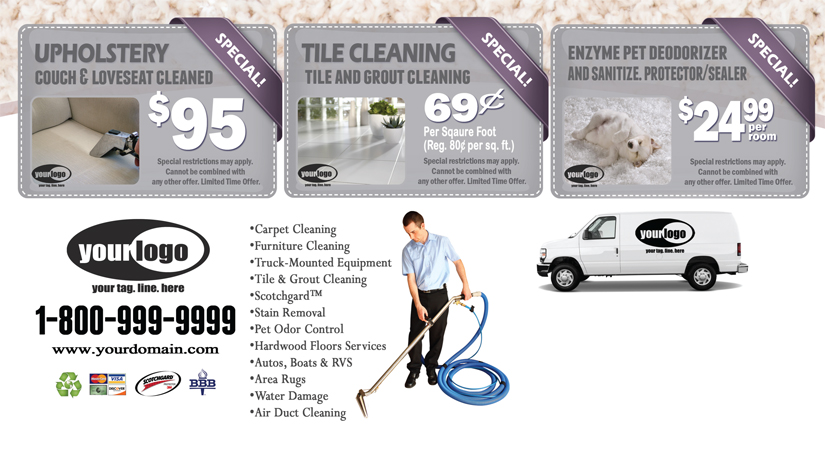 Carpet Cleaning Postcard (6 x 11) #CA01020 Matte Back