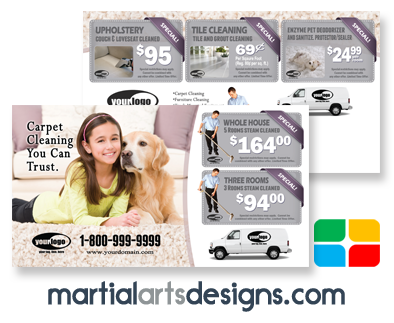 Carpet Cleaning Postcards #CA01020 6 x 11 Matte