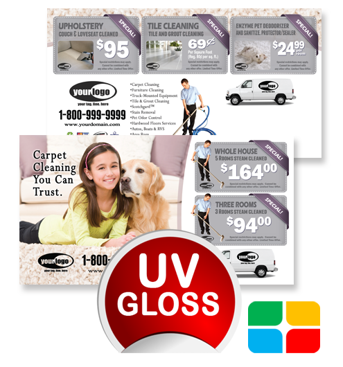 Carpet Cleaning Postcards ca01020 4 x 6 UV Gloss