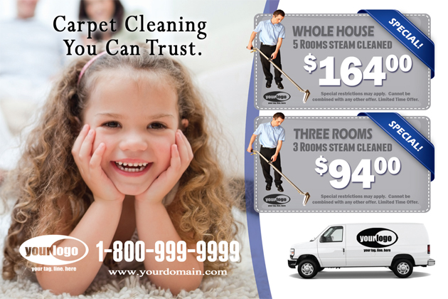 Carpet Cleaning Postcard (4 x 6) #CA01021 Matte Front