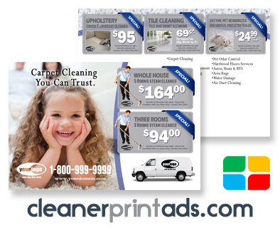 Carpet Cleaning Postcards #CA01021 4 x 6 UV Gloss