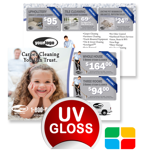 Carpet Cleaning Postcards ca01021 4 x 6 UV Gloss