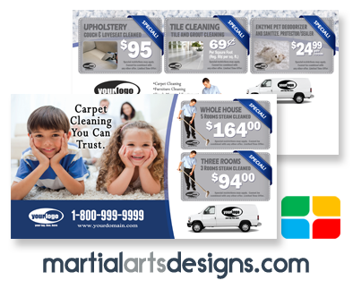 Carpet Cleaning Postcards #CA01021 6 x 11 UV Gloss