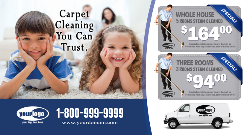 Carpet Cleaning Postcard (6 x 11) #CA01021 UV Gloss Front