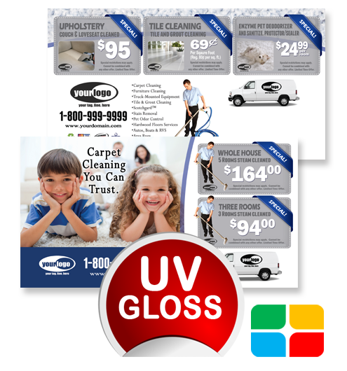 Carpet Cleaning Postcards ca01021 4 x 6 UV Gloss