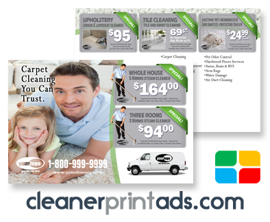 Carpet Cleaning Postcards #CA01023 4 x 6 Matte