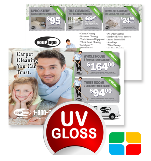 Carpet Cleaning Postcards ca01023 4 x 6 UV Gloss