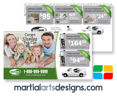 Carpet Cleaning Postcards #CA01023 6 x 11 Matte