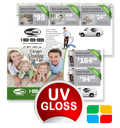 Carpet Cleaning Postcards ca01023 4 x 6 UV Gloss