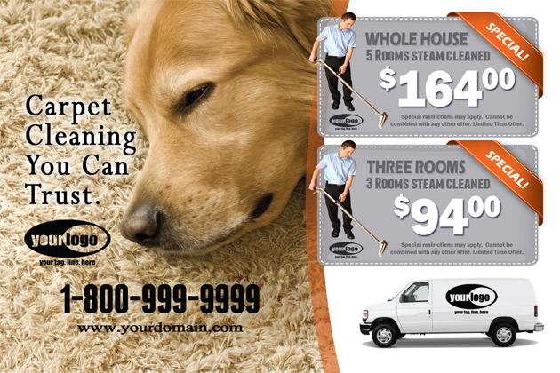 Carpet Cleaning Postcard (4 x 6) #CA01024 Matte Front