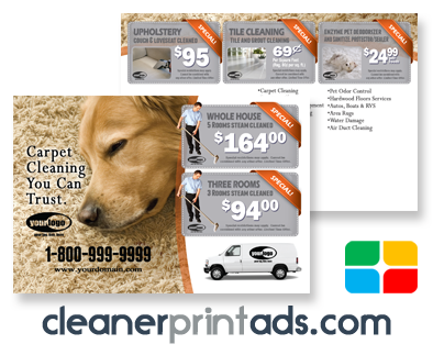 Carpet Cleaning Postcards #CA01024 4 x 6 Matte