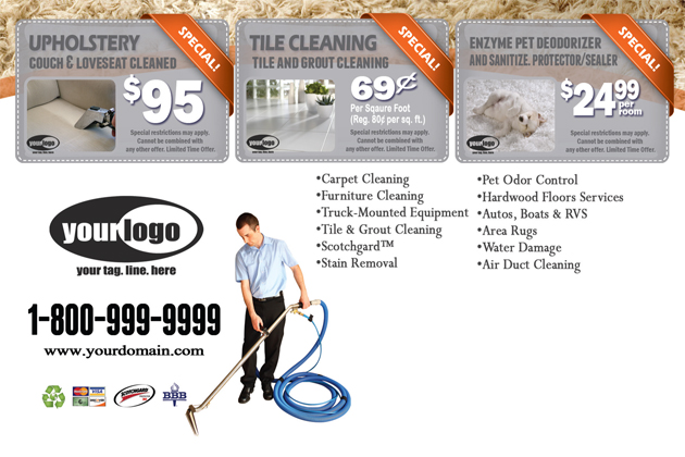 Carpet Cleaning Postcard (4 x 6) #CA01024 UV Gloss Back