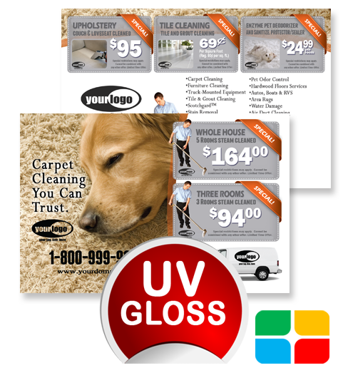 Carpet Cleaning Postcards ca01024 4 x 6 UV Gloss