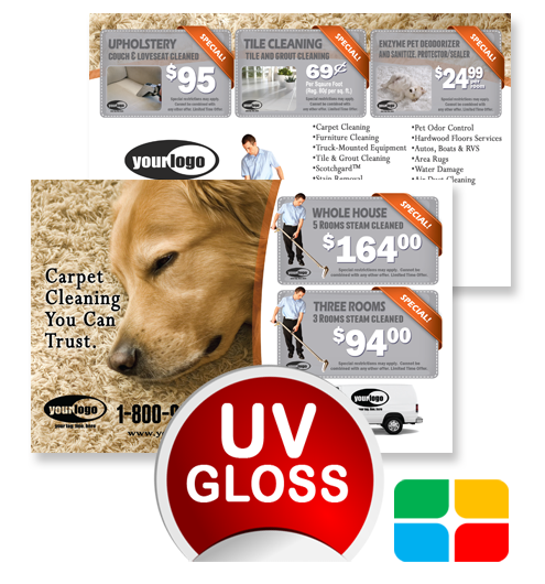 Carpet Cleaning Postcards ca01024 4 x 6 UV Gloss