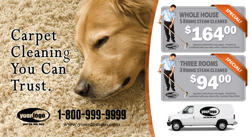 Carpet Cleaning Postcard (6 x 11) #CA01024 Matte Front