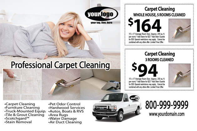 Carpet Cleaning Postcard (4 x 6) #CA01075 Matte Front