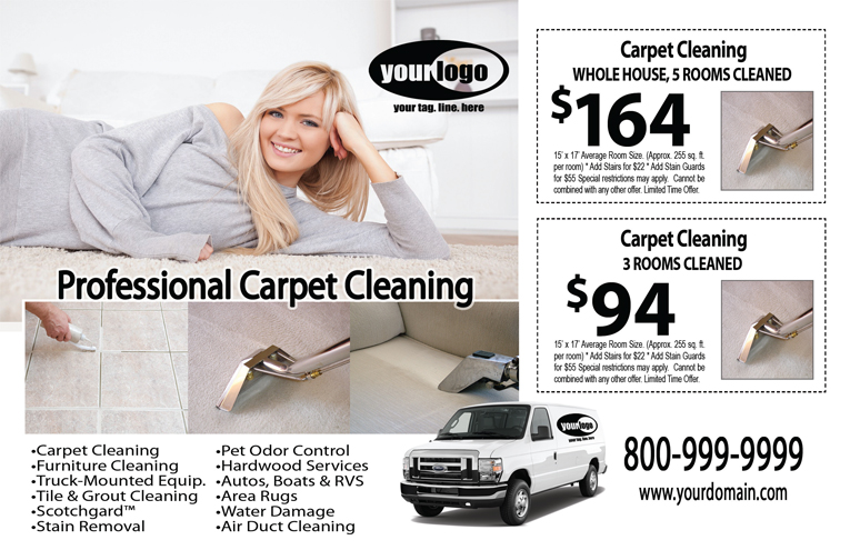 Carpet Cleaning Postcard (8.5 x 5.5) #CA01075 Matte Front