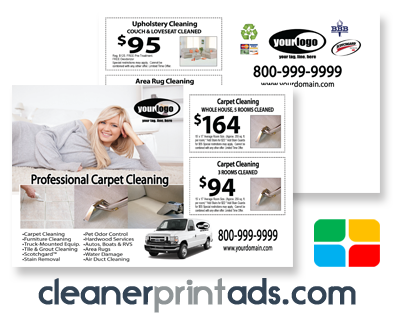 Carpet Cleaning Postcards #CA01075 8.5 x 5.5 Matte