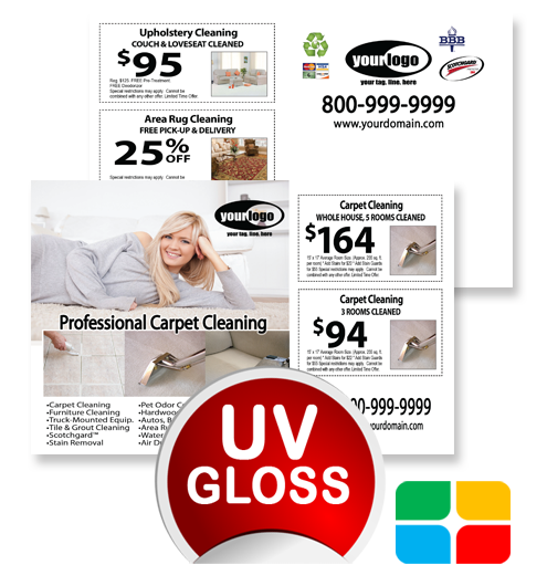 Carpet Cleaning Postcards ca01075 4 x 6 UV Gloss