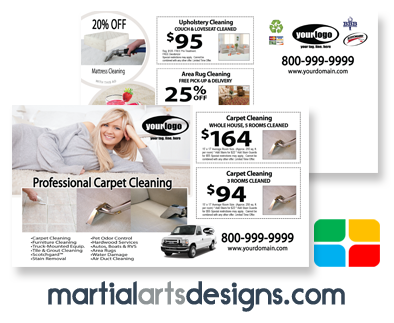 Carpet Cleaning Postcards #CA01075 6 x 11 Matte