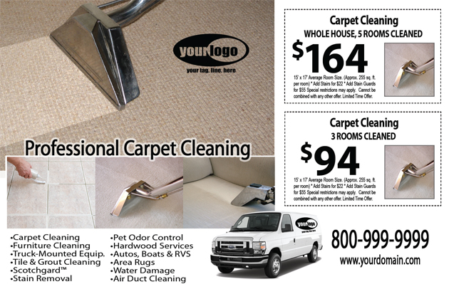 Carpet Cleaning Postcard (4 x 6) #CA01076 Matte Front