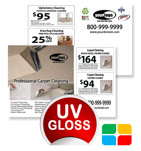 Carpet Cleaning Postcards ca01076 4 x 6 UV Gloss