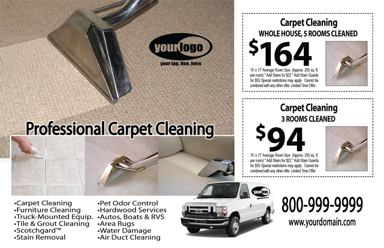 Carpet Cleaning Postcard (8.5 x 5.5) #CA01076 Matte Front