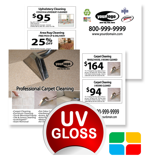 Carpet Cleaning Postcards ca01076 4 x 6 UV Gloss