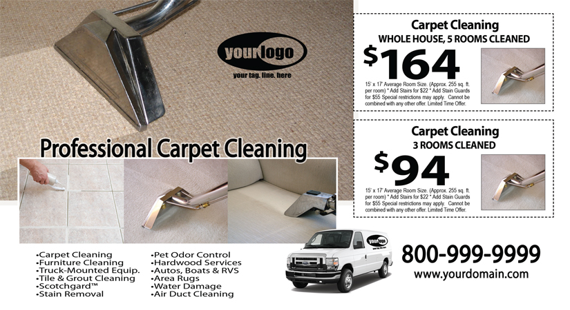 Carpet Cleaning Postcard (6 x 11) #CA01076 Matte Front