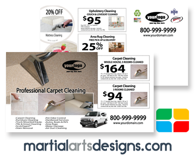 Carpet Cleaning Postcards #CA01076 6 x 11 Matte