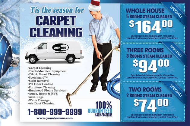 Carpet Cleaning Postcard (4 x 6) #CA02001 Matte Front