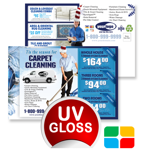 Carpet Cleaning Postcards ca02001 4 x 6 UV Gloss