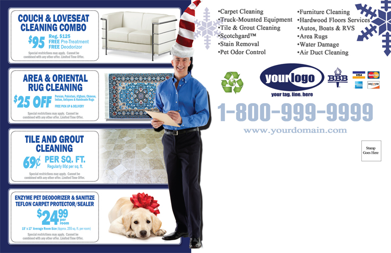 Carpet Cleaning Postcard (8.5 x 5.5) #CA02001 Matte Back