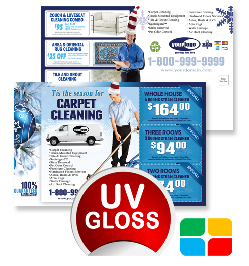 Carpet Cleaning Postcards ca02001 4 x 6 UV Gloss