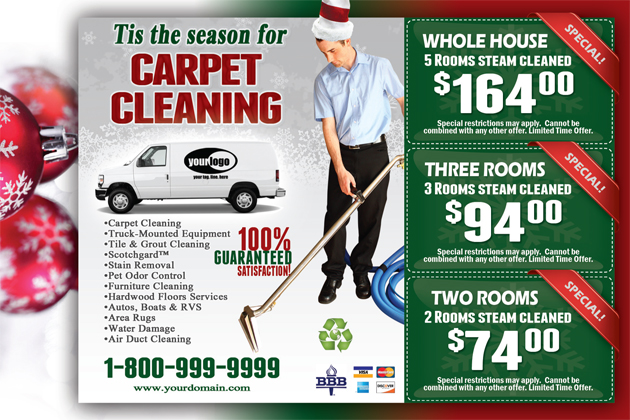 Carpet Cleaning Postcard (4 x 6) #CA02002 Matte Front