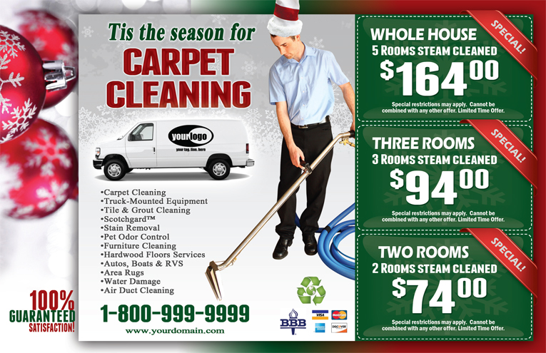 Carpet Cleaning Postcard (8.5 x 5.5) #CA02002 Matte Front