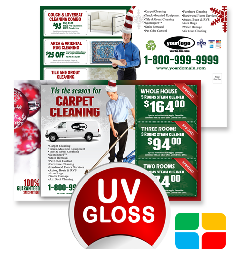 Carpet Cleaning Postcards ca02002 4 x 6 UV Gloss